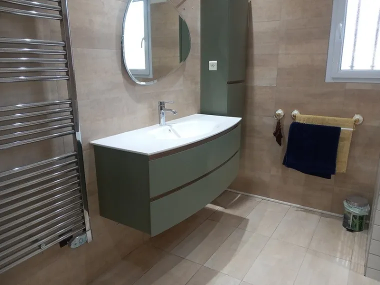 Rénovation complète d'une salle de bain à Rousson, Saint-Martin-de-Valgalgues, LD PLOMBERIE